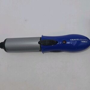 Conair TravelSmart Mini Curling Iron 1" Barrel Dual Voltage Portable Travel Blue